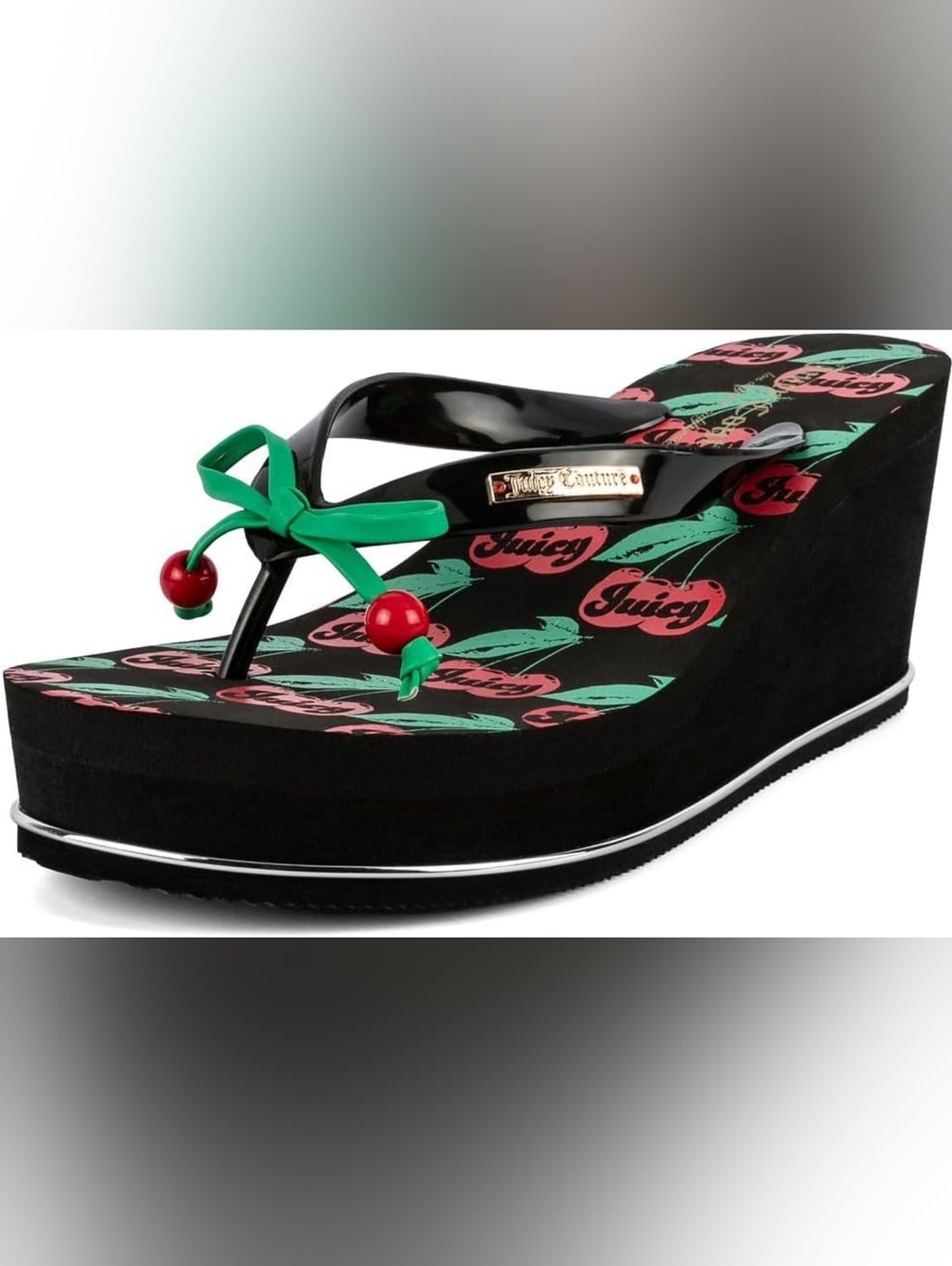 !LIMITED EDITION! Juicy Couture Black Flip Flops